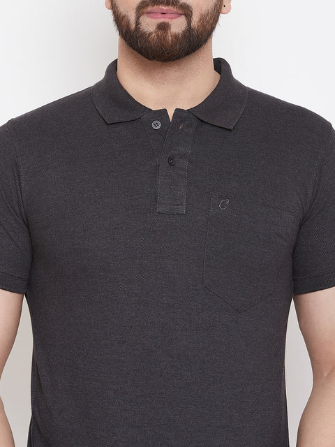 Camey Men's Cotton Matte Polo Collar T-Shirt - Camey Shop