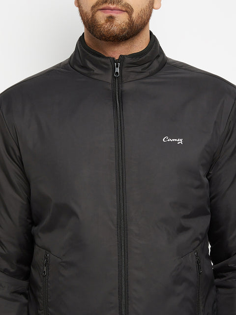 Mens Black Full Sleeve Zipper Jackets - Camey Shop