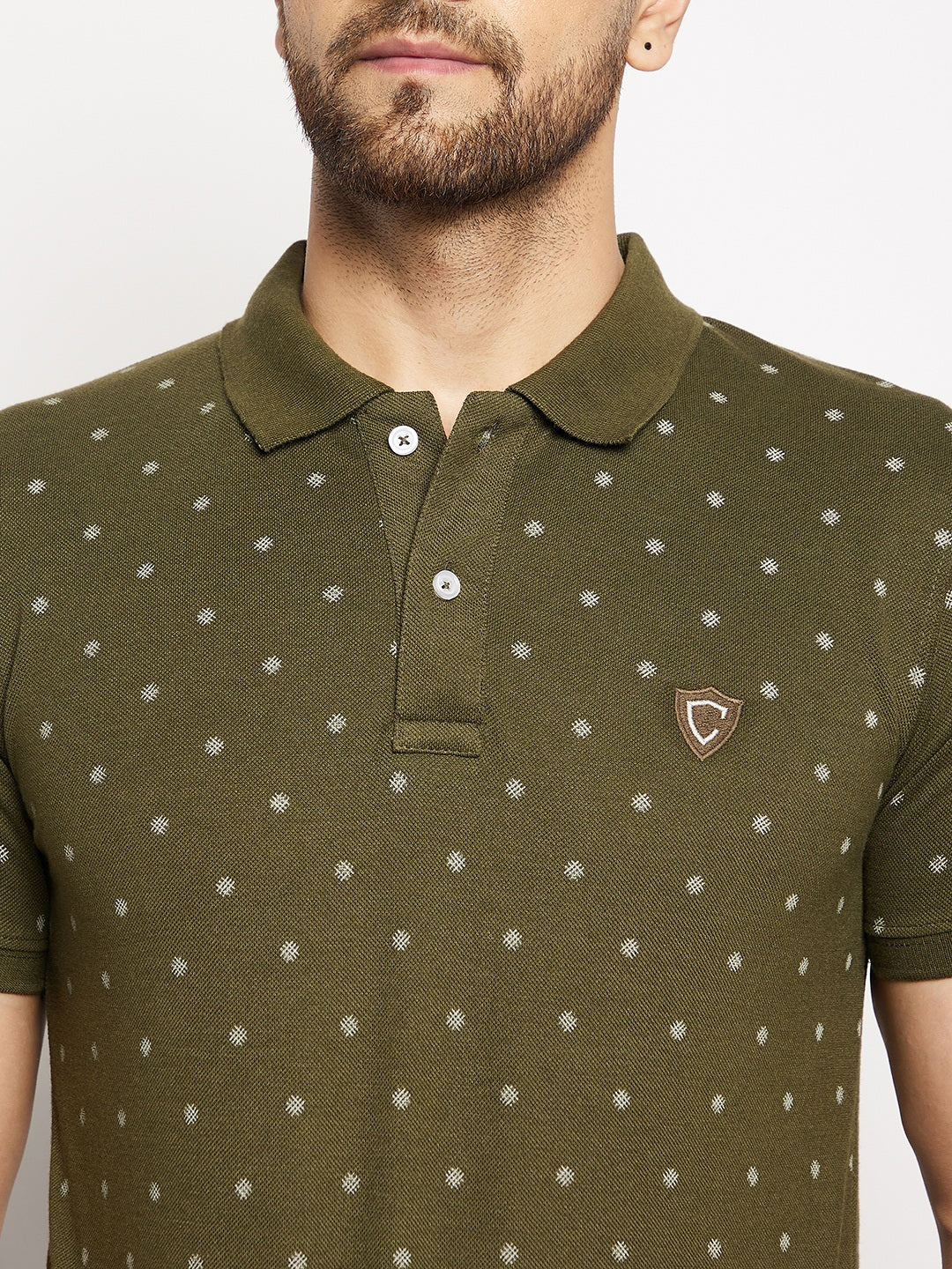 Camey Men's Printed Half Sleeves Cotton Front Button T-Shirt - Camey Shop