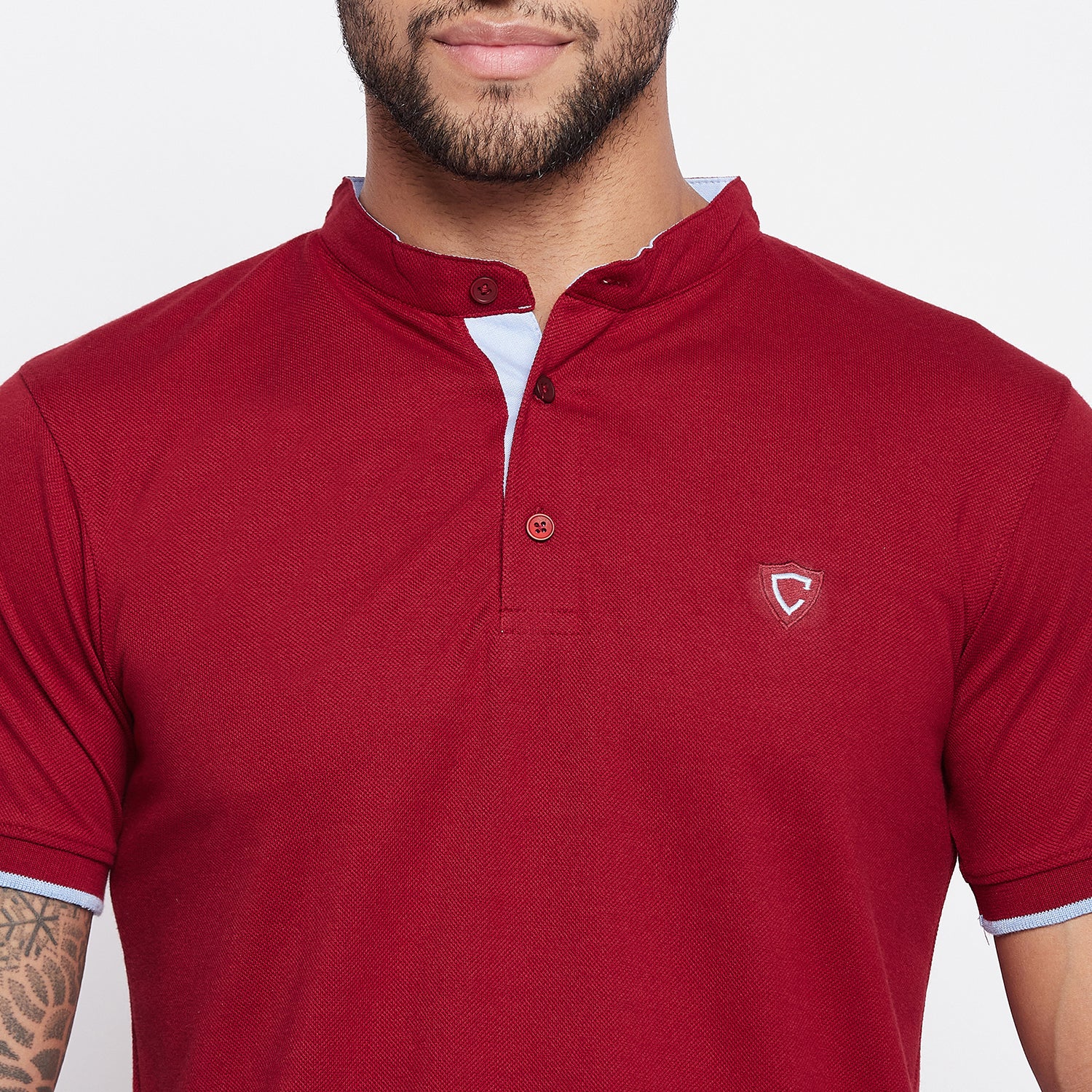 Camey Men's henley Neck T-Shirt - Camey Shop