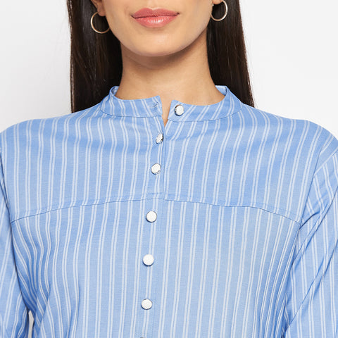 Camey Women Striped Straight Kurta - Camey Shop
