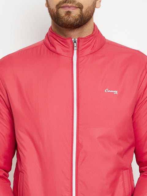 Mens Red Full Sleeve Zipper Jackets - Camey Shop