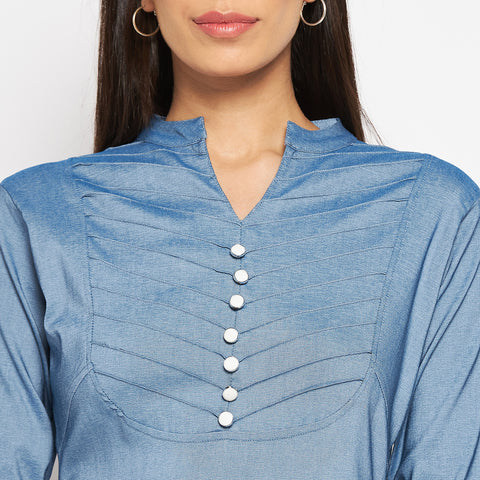 Camey Women Striped Cotton Shirt Mini Dress - Camey Shop