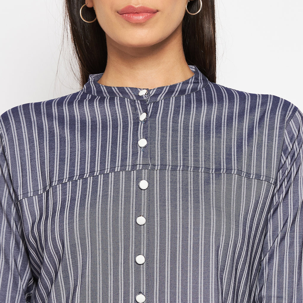 Camey Women Striped Straight Kurta - Camey Shop