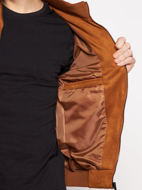 Men's Regular Fit Bomber Jacket For Winter Wear - Camey Shop
