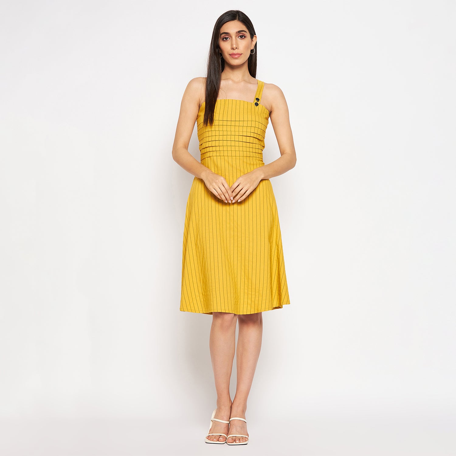 Camey Women Striped Cotton Dress - Camey Shop
