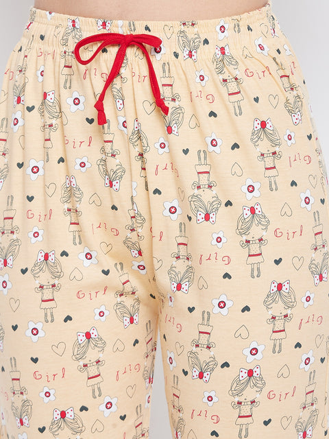 Lemon Print Me Pretty Button Me Up Shirt & Bottom Set in Cotton - Camey Shop