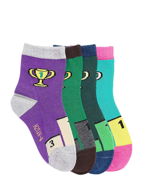 Camey Kids Pack Of 4 Cotton Socks - Camey Shop