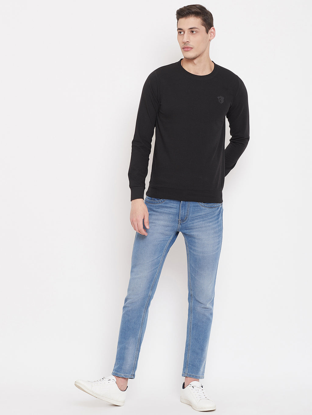 Camey Full Sleeve Solid Men Sweatshirt - Camey Shop