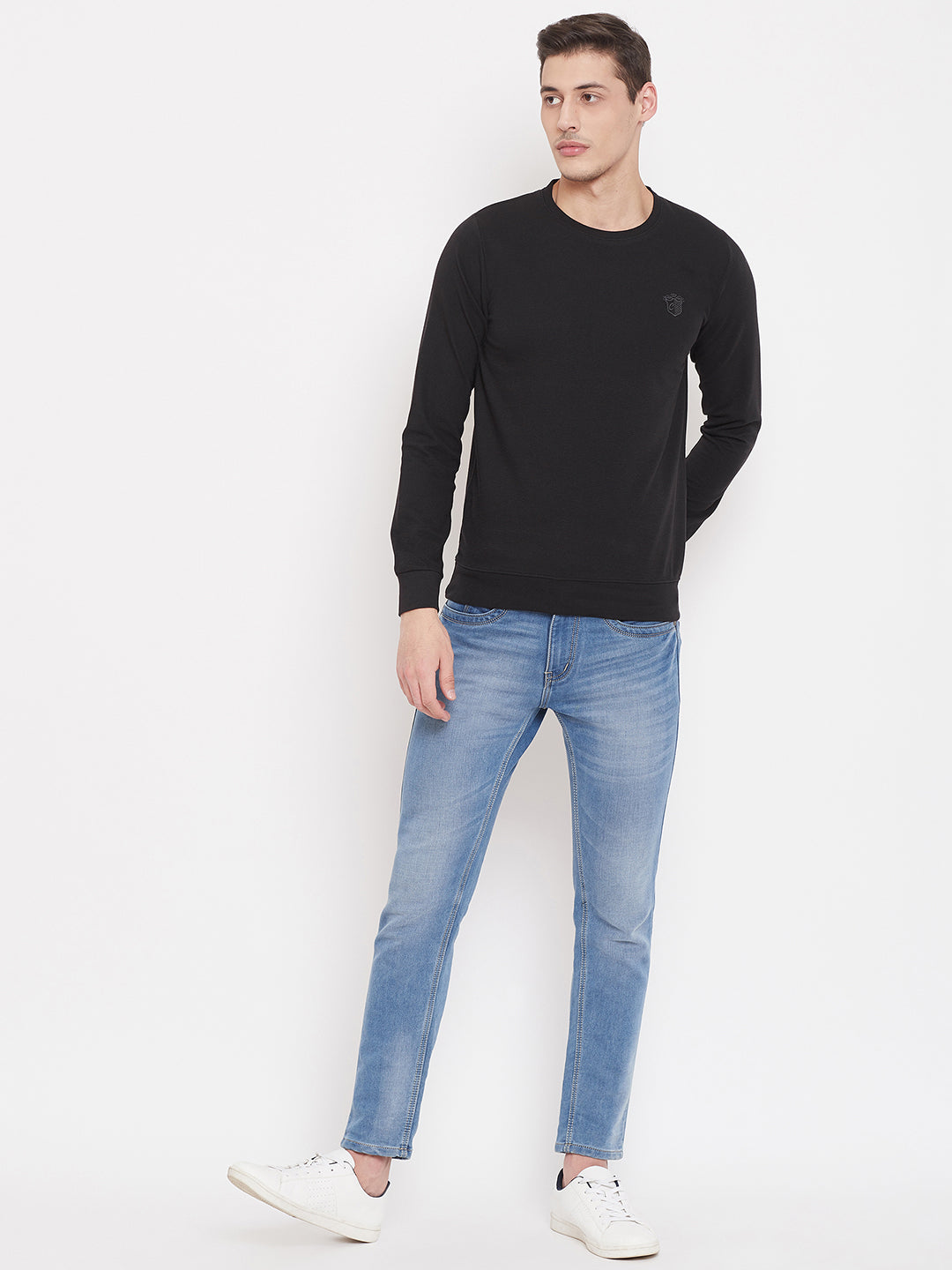 Camey Full Sleeve Solid Men Sweatshirt - Camey Shop
