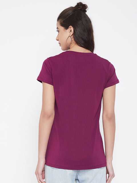 Camey Women Round Neck T-Shirt - Camey Shop