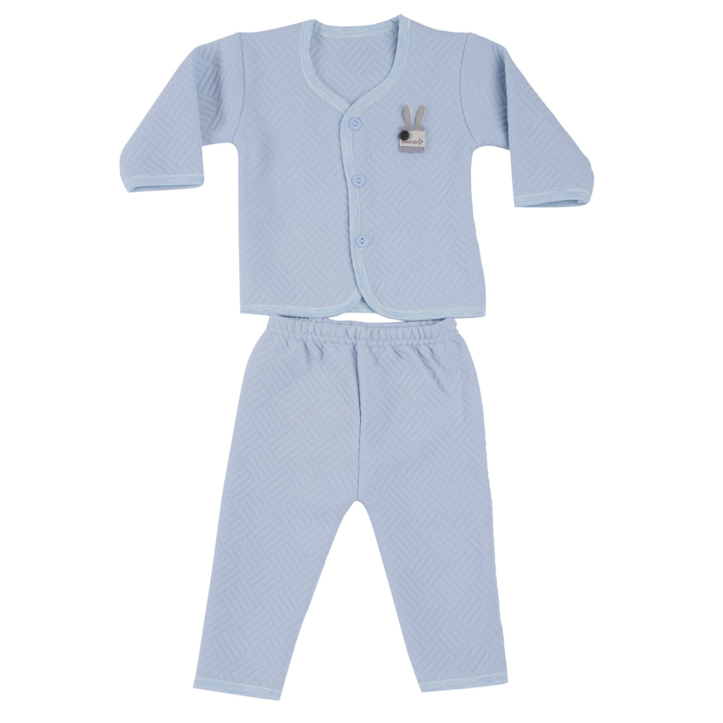 CAMEY WINTER WEAR FULL SLEEVES TOP & BOTTOM BABY CROWN PRINT - Camey Shop