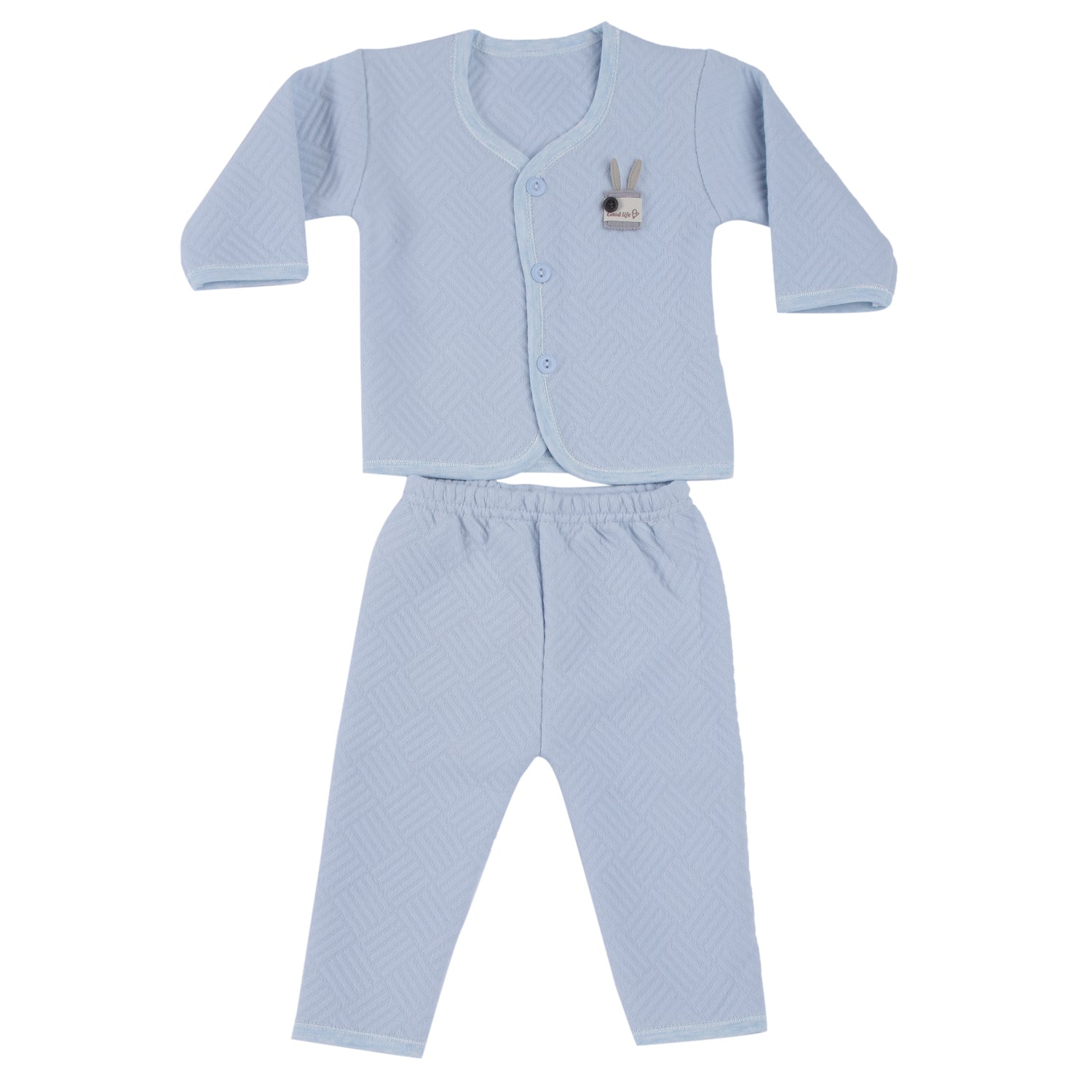 CAMEY WINTER WEAR FULL SLEEVES TOP & BOTTOM BABY CROWN PRINT - Camey Shop