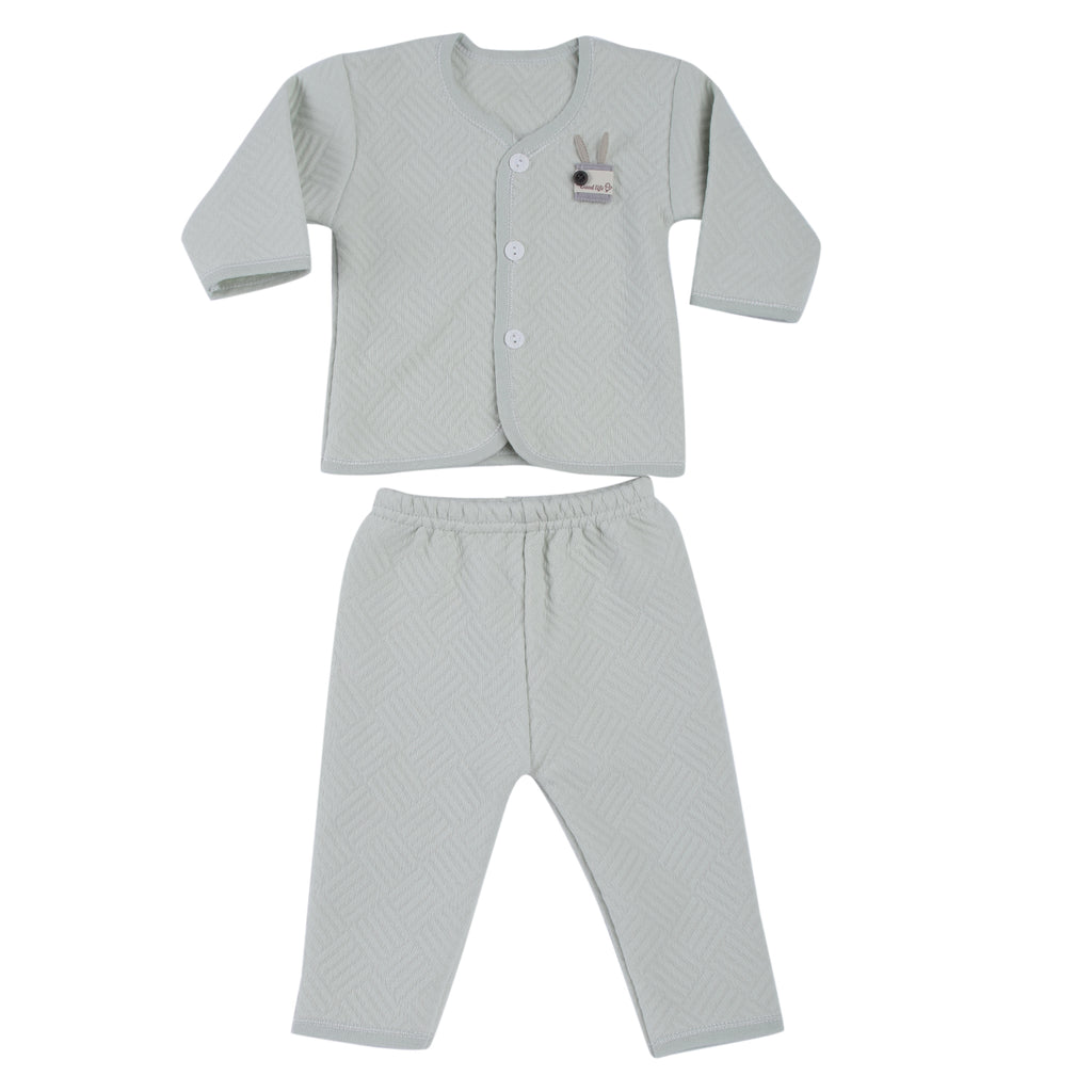 CAMEY WINTER WEAR FULL SLEEVES TOP & BOTTOM BABY CROWN PRINT - Camey Shop