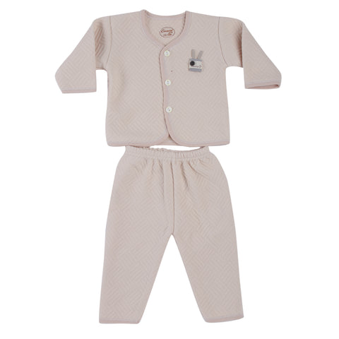 CAMEY WINTER WEAR FULL SLEEVES TOP & BOTTOM BABY CROWN PRINT - Camey Shop