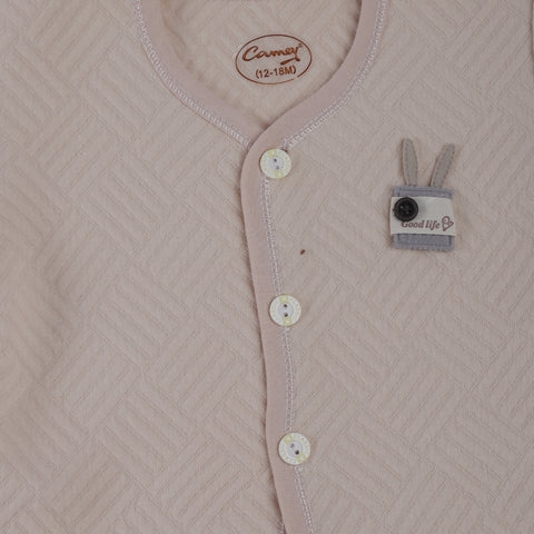 CAMEY WINTER WEAR FULL SLEEVES TOP & BOTTOM BABY CROWN PRINT - Camey Shop