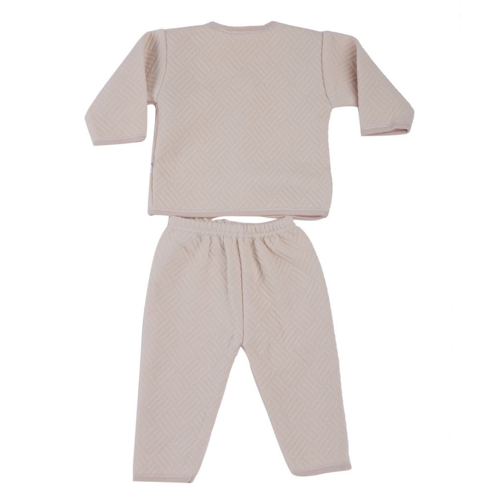 CAMEY WINTER WEAR FULL SLEEVES TOP & BOTTOM BABY CROWN PRINT - Camey Shop