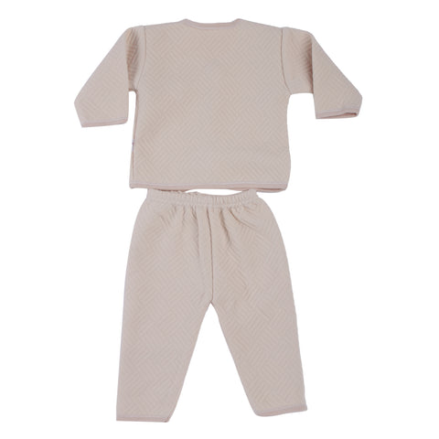 CAMEY WINTER WEAR FULL SLEEVES TOP & BOTTOM BABY CROWN PRINT - Camey Shop