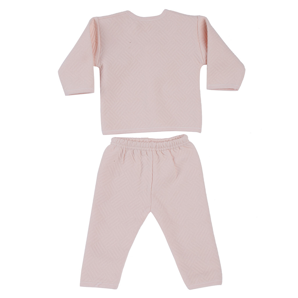 CAMEY WINTER WEAR FULL SLEEVES TOP & BOTTOM BABY CROWN PRINT - Camey Shop