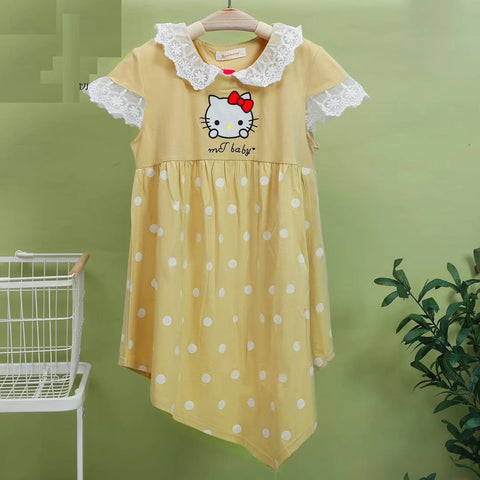 Camey Girls Kitty Printed Nighty - Camey Shop