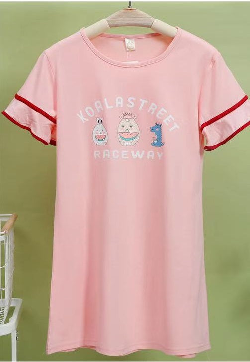Camey Girls Kitty Printed Nighty - Camey Shop
