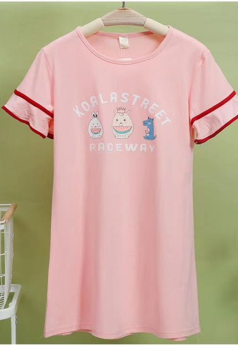 Camey Girls Kitty Printed Nighty - Camey Shop