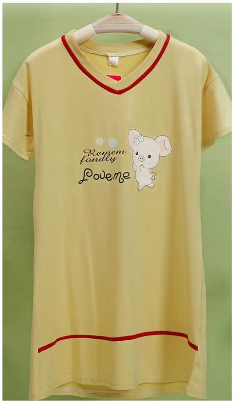 Camey Girls Kitty Printed Nighty - Camey Shop