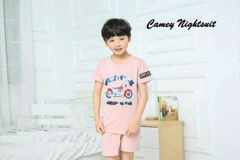 Boys Bike Printed Nightsuit - Camey Shop