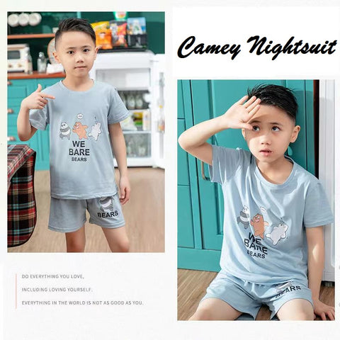 Boys Bike Printed Nightsuit - Camey Shop