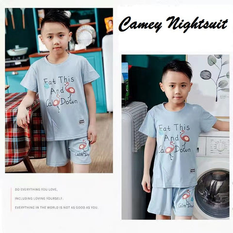 Boys Bike Printed Nightsuit - Camey Shop