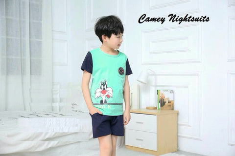 Camey Boys Bike Printed Nightsuit - Camey Shop