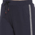 Women Navy Harem Pants with 2 Side Pockets - Camey Shop