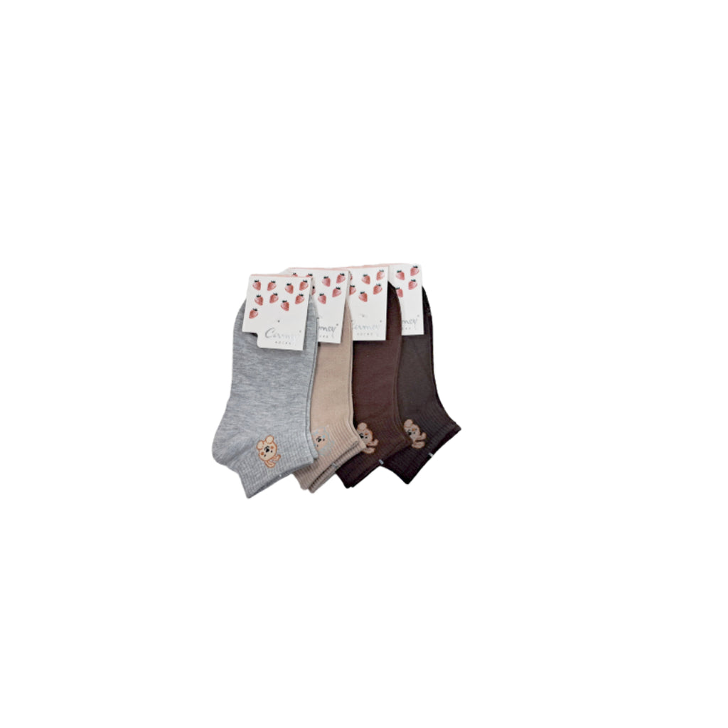 Camey Ankle Length  Socks for Women (Assorted) Pack of 4 - Camey Shop