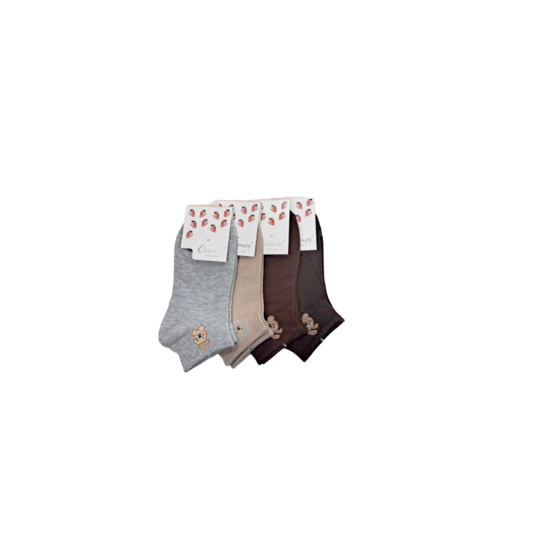 Camey Ankle Length  Socks for Women (Assorted) Pack of 4 - Camey Shop