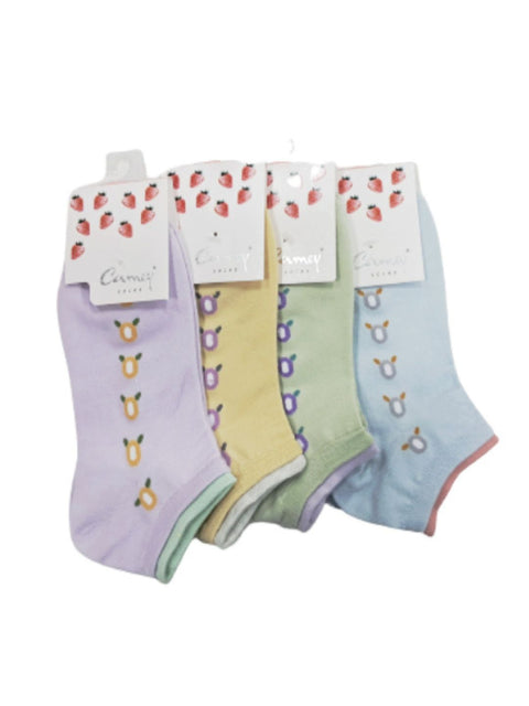 Camey Ankle Length  Socks for Women (Assorted) Pack of 4 - Camey Shop