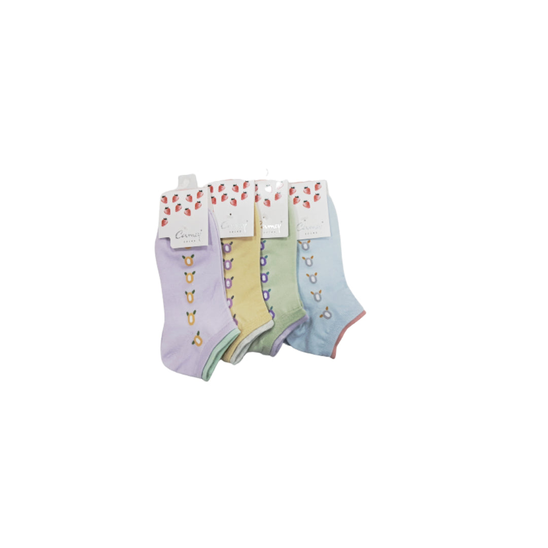 Camey Ankle Length  Socks for Women (Assorted) Pack of 4 - Camey Shop