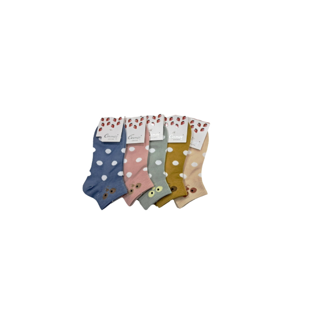 Camey Ankle Length  Socks for Women (Assorted) Pack of 5 - Camey Shop