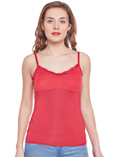 Camey Girl's Cotton Spaghetti Tank Padded Top - Camey Shop