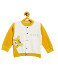 Boy's & Girls Yellow Valvet Full Sleeves Sweatshirt