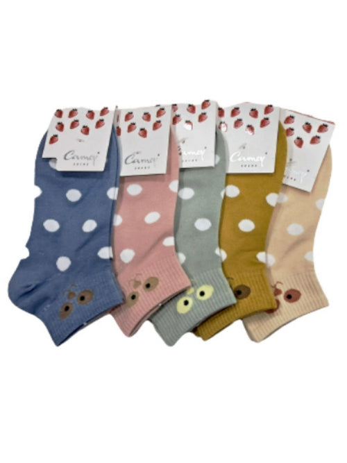 Camey Ankle Length  Socks for Women (Assorted) Pack of 5 - Camey Shop