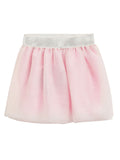 Fancy Pink with silver glitter foil Skirt with silver lurex elasticated waistband