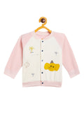 Boy's & Girls Pink Valvet Full Sleeves Sweatshirt