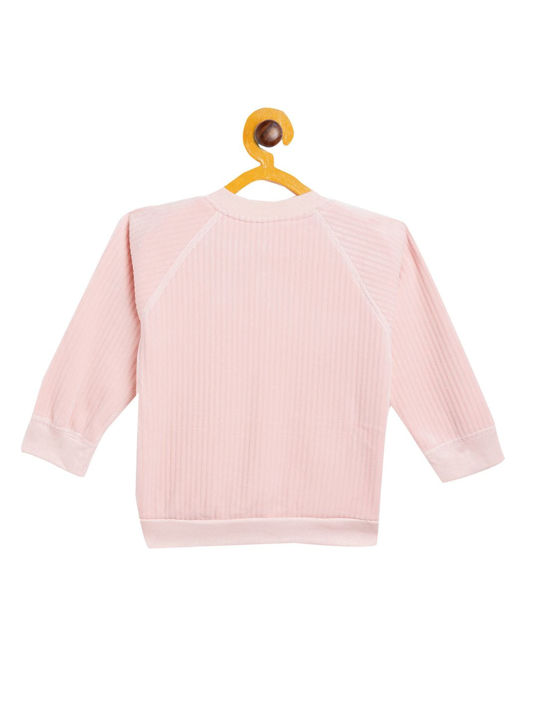 Boy's & Girls Pink Valvet Full Sleeves Sweatshirt