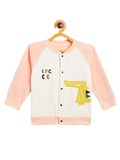 Boy's & Girls Orange Valvet Full Sleeves Sweatshirt