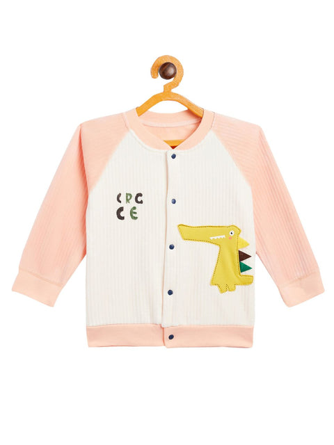 Boy's & Girls Orange Valvet Full Sleeves Sweatshirt