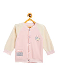 Boy's & Girls Pink Valvet Full Sleeves Sweatshirt