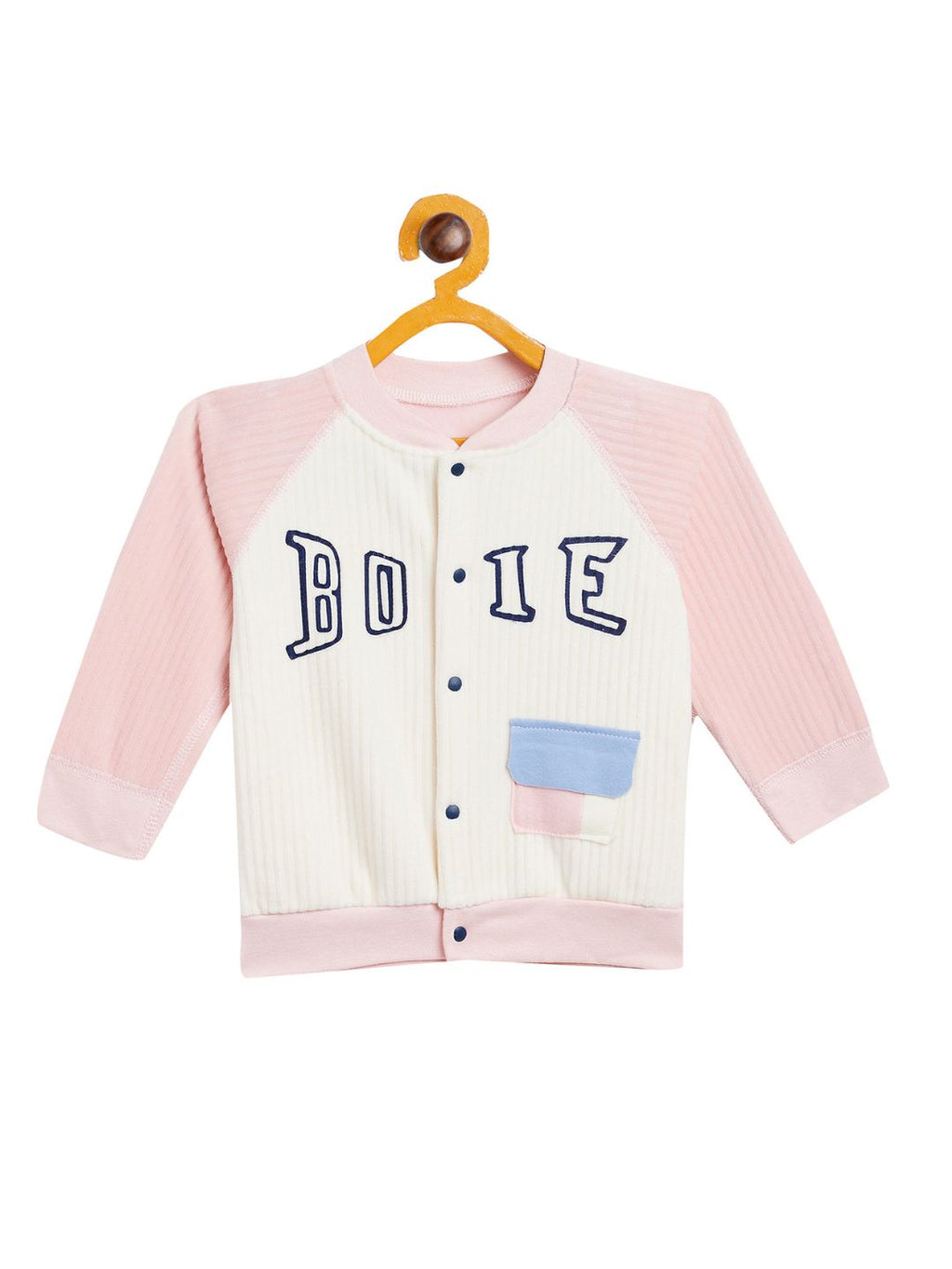 Boy's & Girls Pink Valvet Full Sleeves Sweatshirt