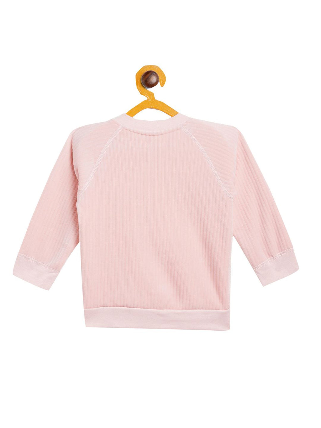 Boy's & Girls Pink Valvet Full Sleeves Sweatshirt