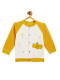 Boy's & Girls Musturd Valvet Full Sleeves Sweatshirt