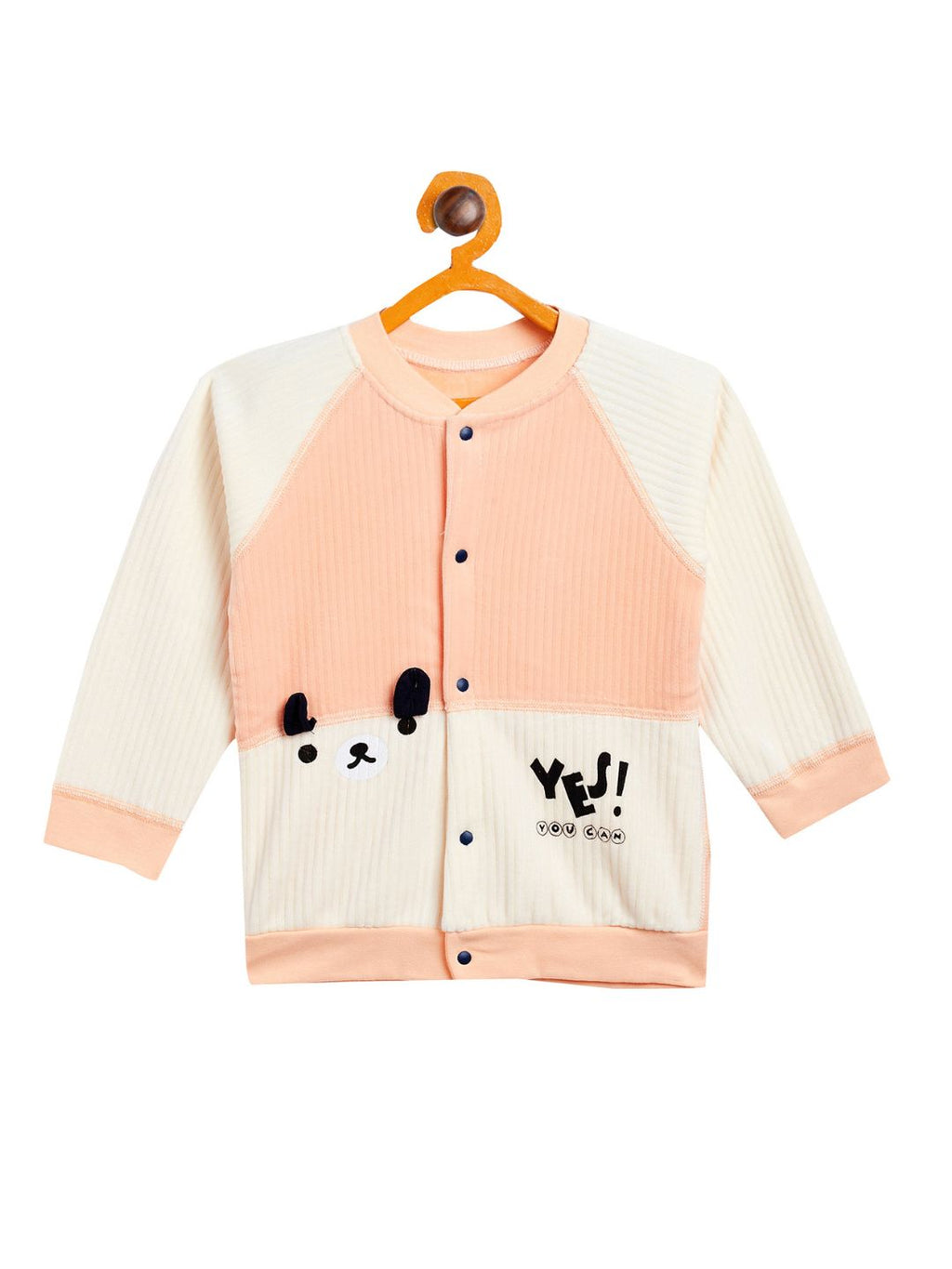 Boy's & Girls Orange Valvet Full Sleeves Sweatshirt